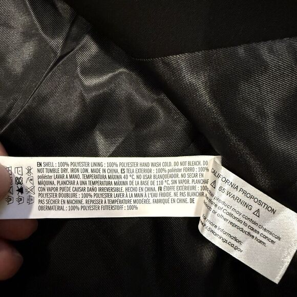 Endless Rose Open Front Black Tailored Single Button Blazer Size Medium - Picture 9 of 11